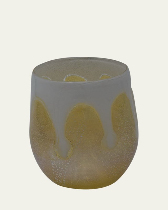 Goccia White Drinking Glass, 10 oz.